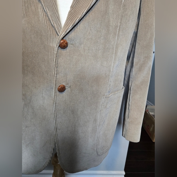 Vtg 1970s Woodward’s “A Man’s World” Made in Canada Corduroy Blazer Size 46 - Picture 6 of 14